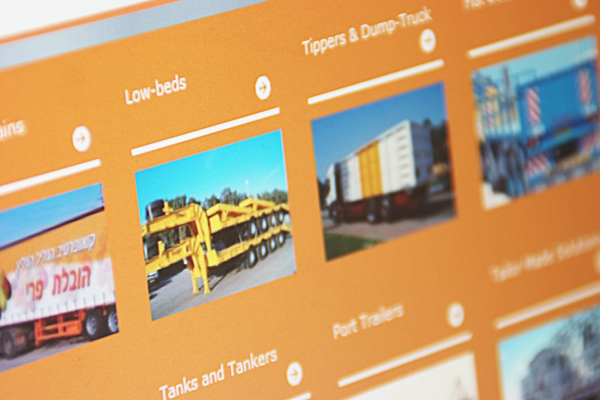 Shladot Ltd website division's main page | brand web design