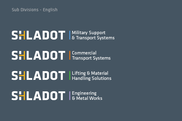 Shladot Ltd subdivisions logo - English | brand design